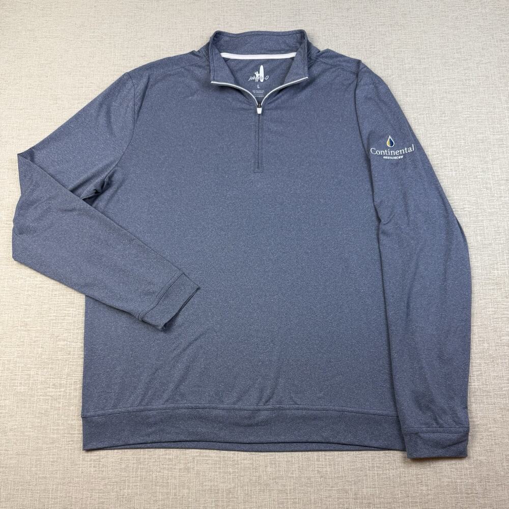 Johnnie-O Continental Resources Men’s L Blue Performance Quarter Zip